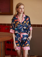 Blauwe Sterrenhemel Korte Pyjama Set