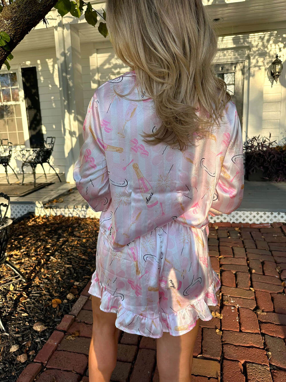 Loungewear pyjamaset met print