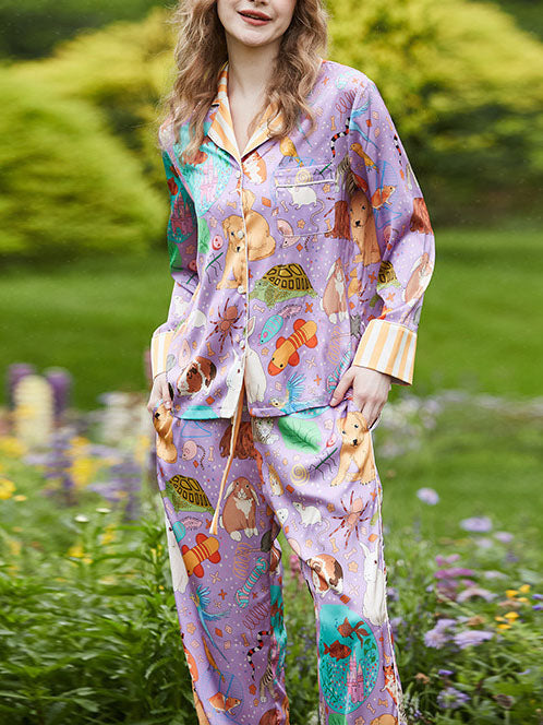 Cavia en Vis Lange Pyjama Set