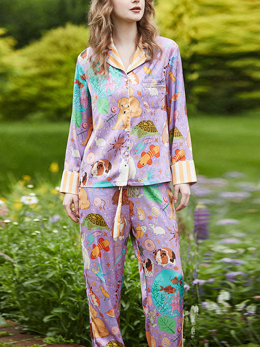 Cavia en Vis Lange Pyjama Set