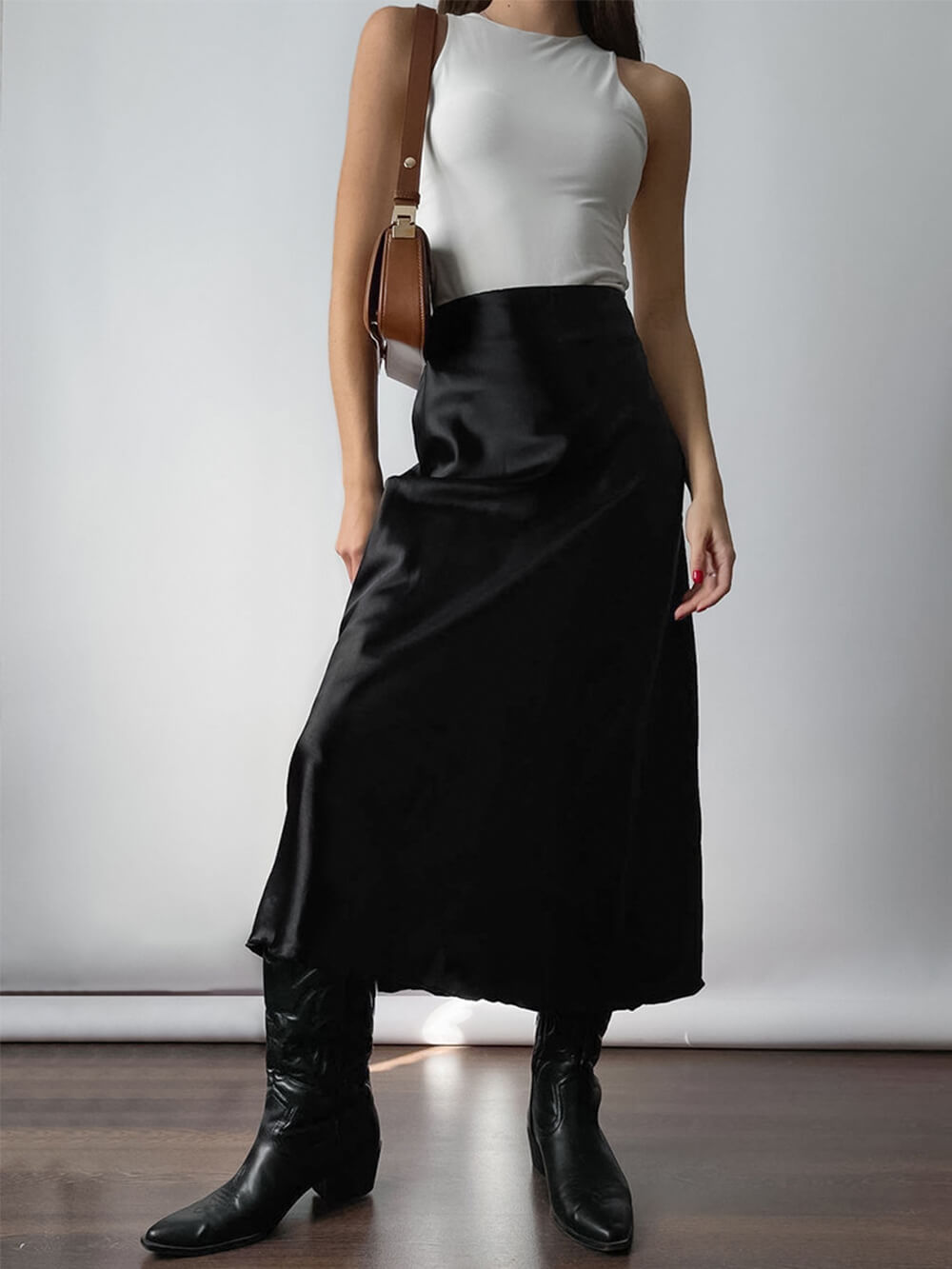 Lange rok in Franse stijl