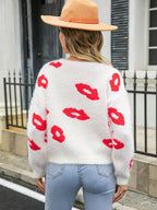 Lips of Love trui met ronde hals