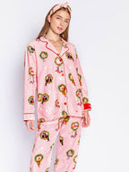 Kitten Krans Print Pyjama Set