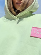 Losse effen kleur sweatshirt