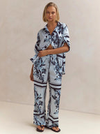 Casual Gebreid Cardigan Huis Set