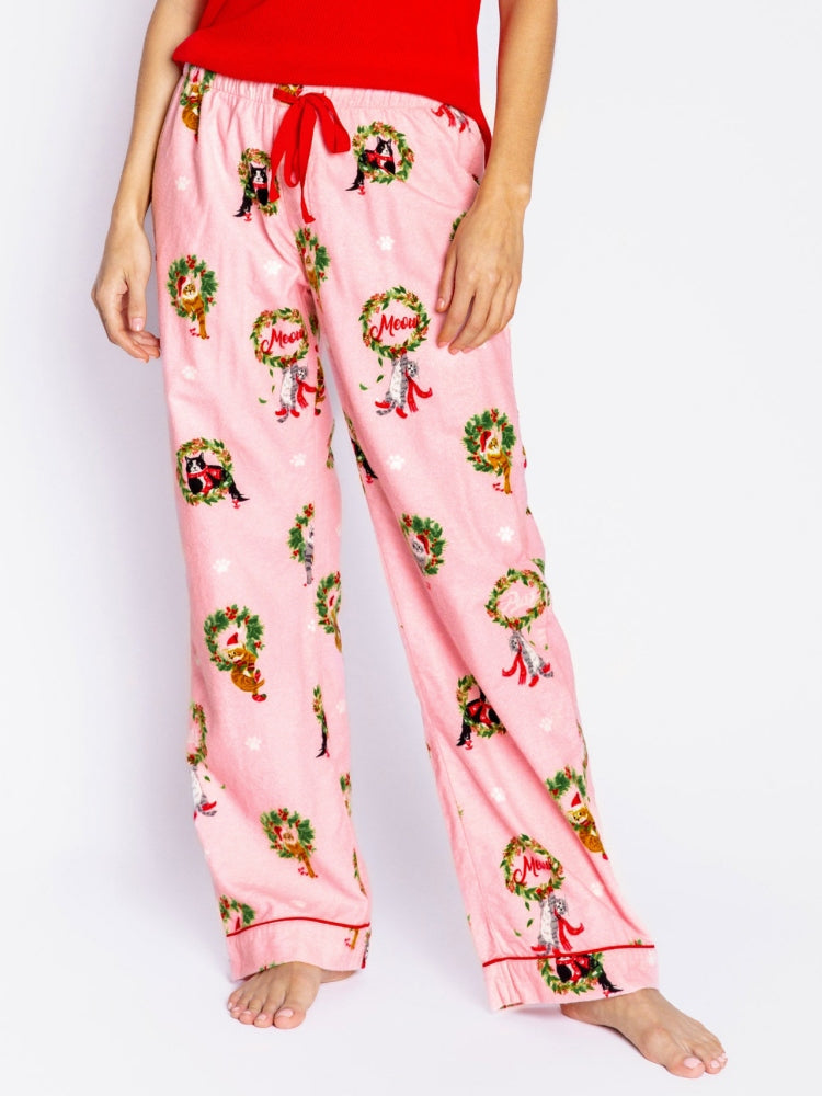 Kitten Krans Print Pyjama Set