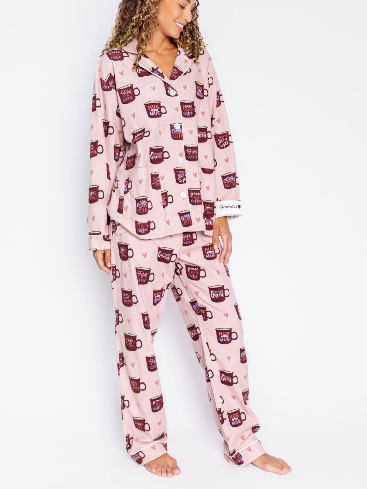 Hart & Koffiekop Print Pyjama Set