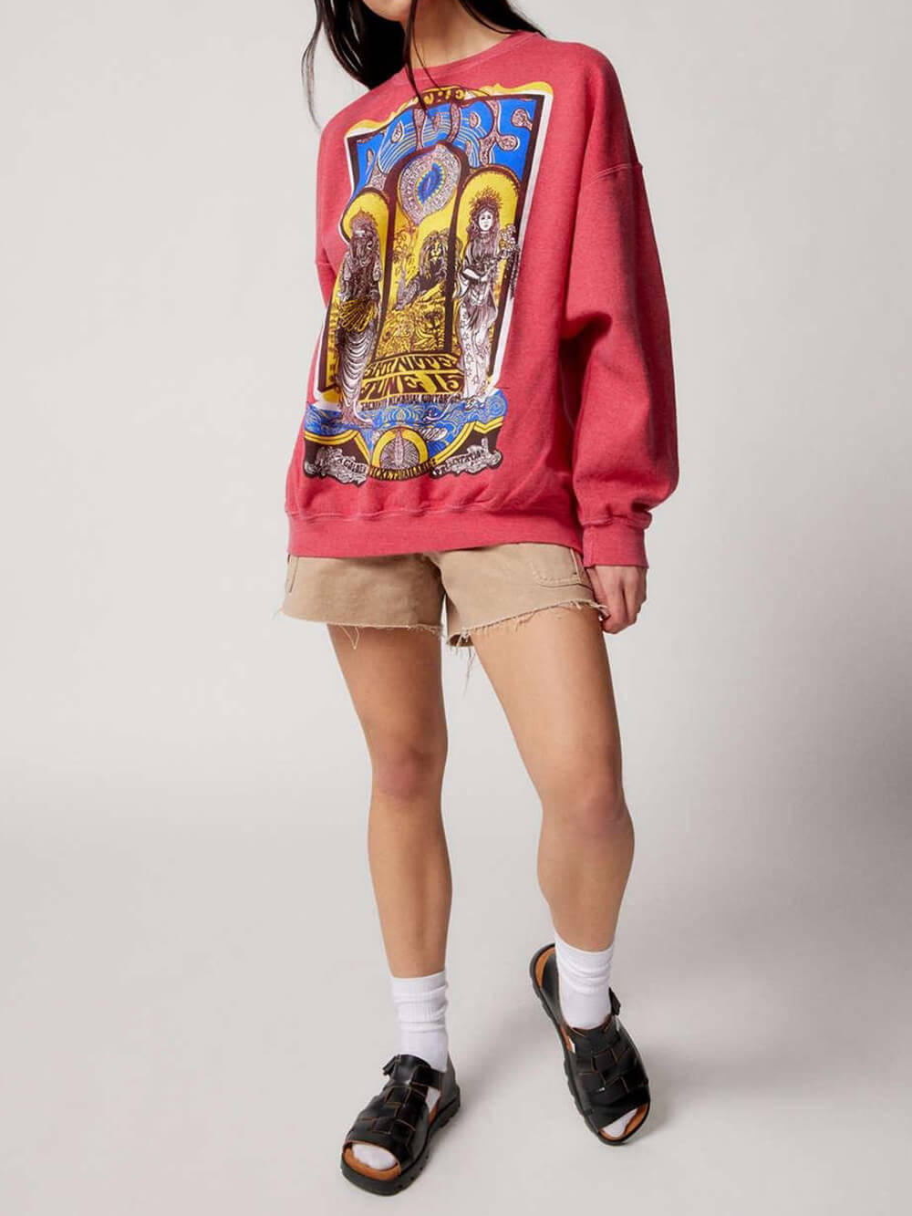 Het Doors grafische oversized sweatshirt