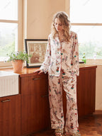 Circus Print IJszijde Lange Mouwen Loungewear Set