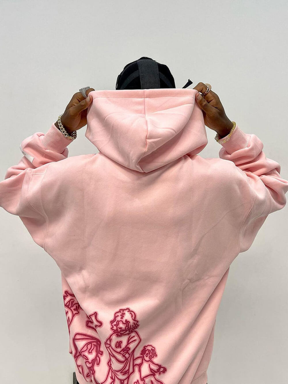 Hoodie met stripfiguurprint