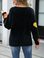 Harige liefdesweater met hart