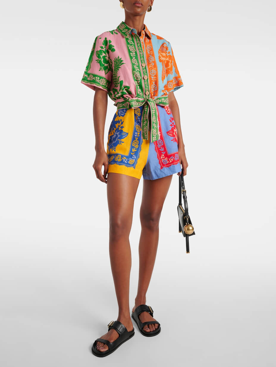 Unieke vintage bloemenprint jumpsuit met riem