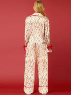 Kerstfiguren Print Pyjama Set