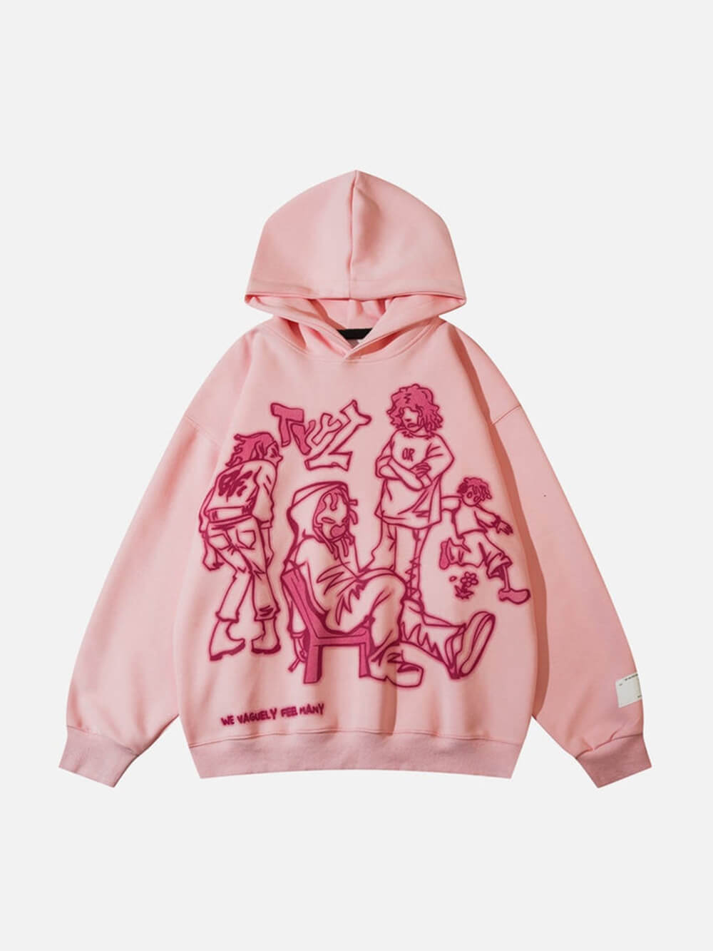 Hoodie met stripfiguurprint