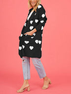 Hart gebreid vest