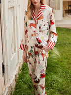 Kerst pyjamaset met hondenprint