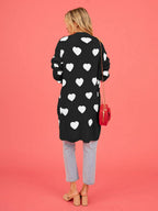 Hart gebreid vest