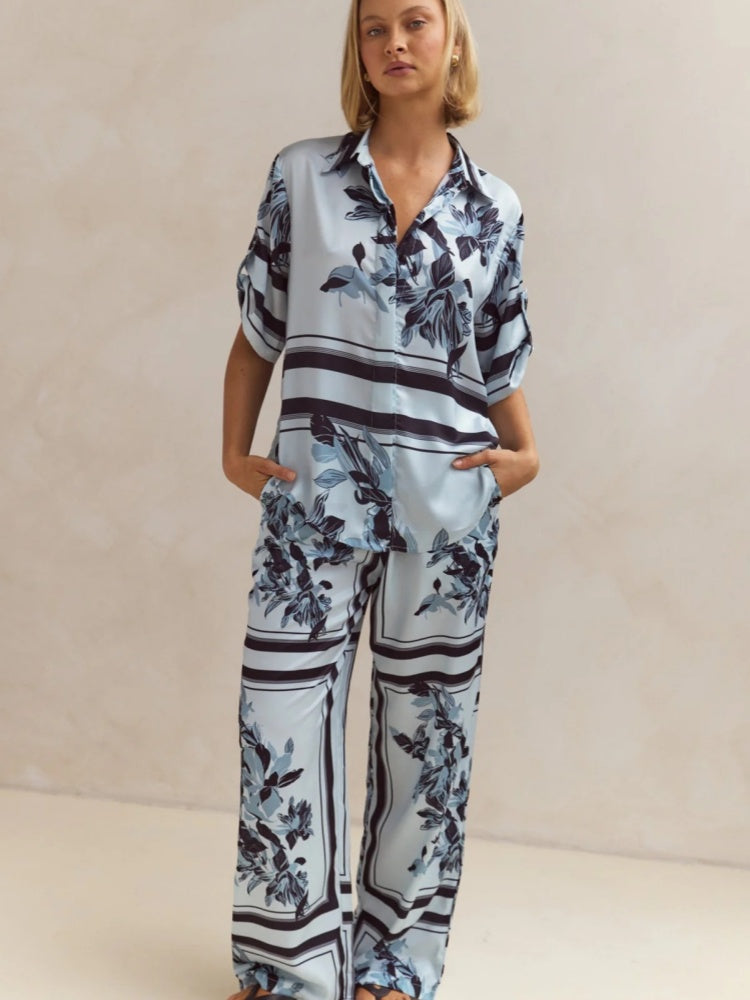 Casual Gebreid Cardigan Huis Set