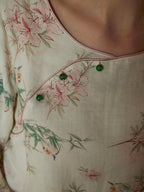 Milieuvriendelijke pyjamaset met vezelprint