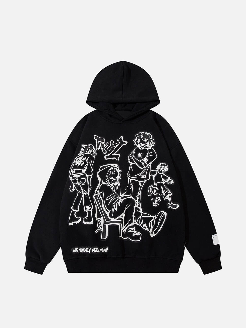 Hoodie met stripfiguurprint