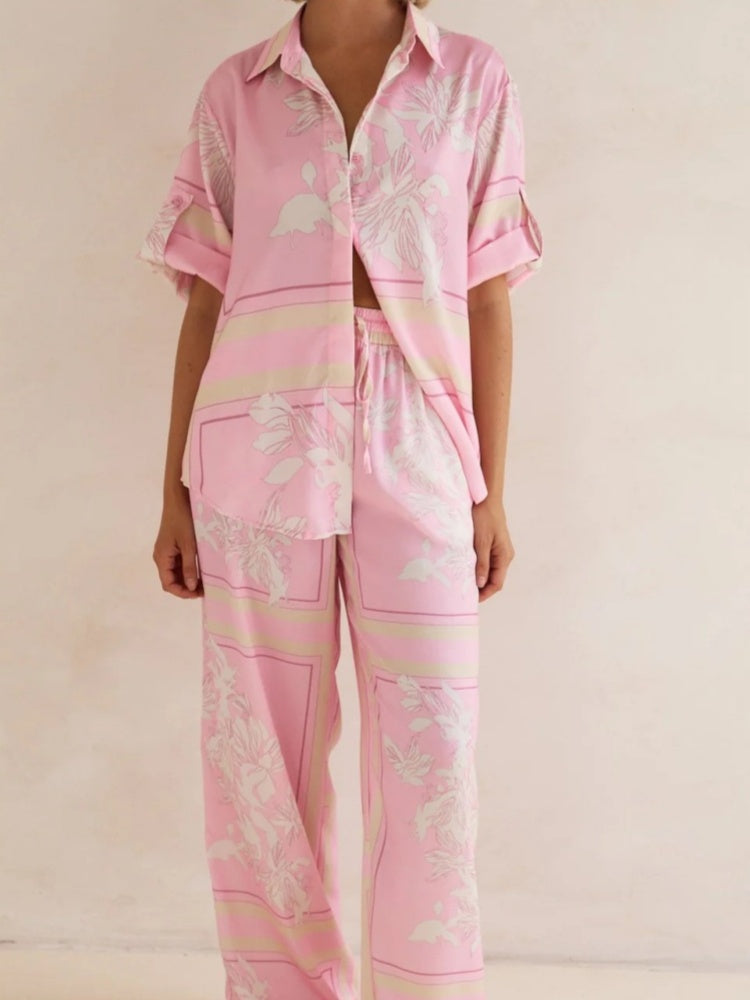 Casual Gebreid Cardigan Huis Set
