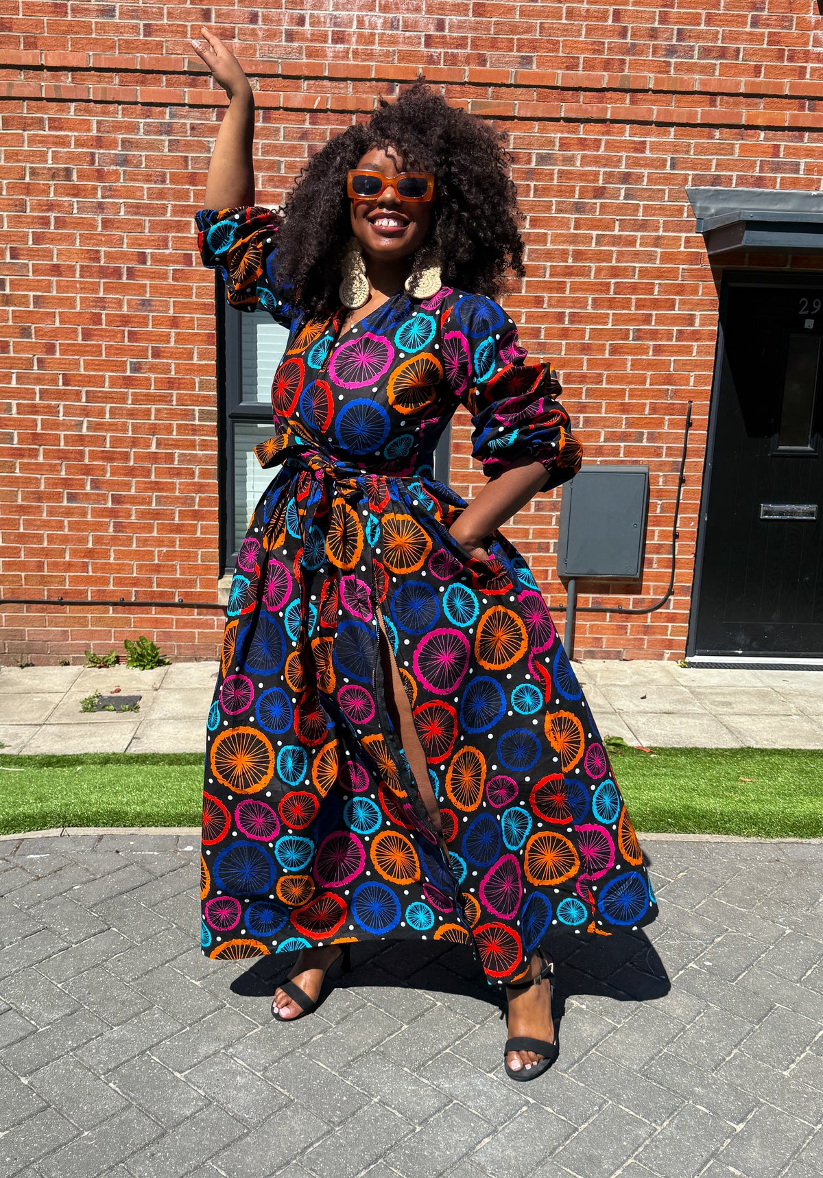 Habibi Ankara Maxi Dress | Multicolor African Print