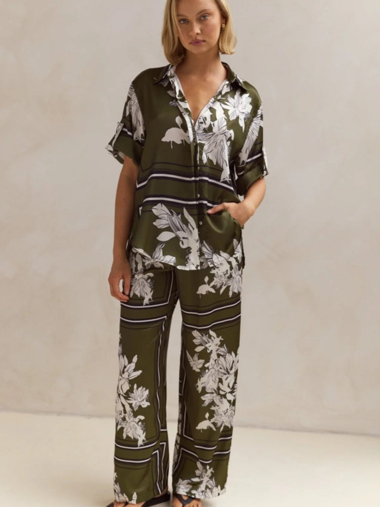 Casual Gebreid Cardigan Huis Set
