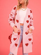 Hart gebreid vest