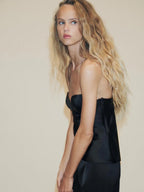 Satijnen Bustier Cami Top