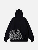 Hoodie met stripfiguurprint