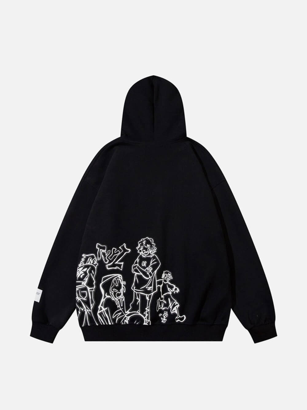 Hoodie met stripfiguurprint