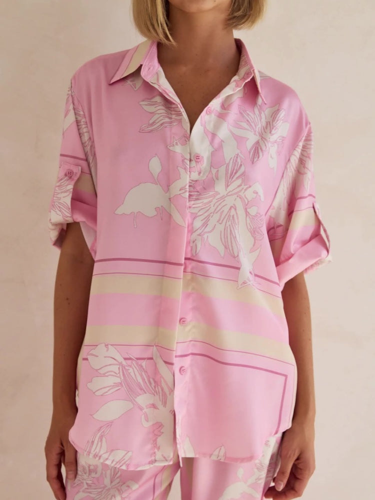 Casual Gebreid Cardigan Huis Set
