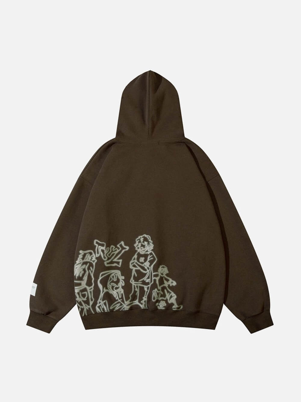 Hoodie met stripfiguurprint