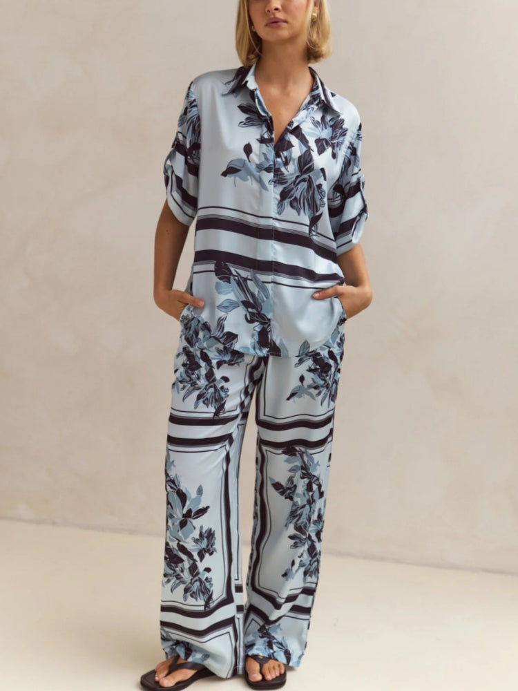 Casual Gebreid Cardigan Huis Set