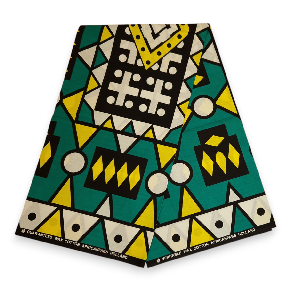 Afrikaanse Turquoise Geel Samakaka / Samacaca hoofddoek - headwrap