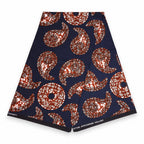 Afrikaanse Zwarte paisley hoofddoek - headwrap