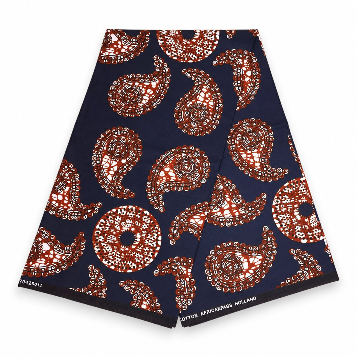 Afrikaanse Zwarte paisley hoofddoek - headwrap