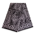 Afrikaanse Zwart & Wit Ndop Cameroon hoofddoek - headwrap