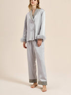 Veren trim rode pyjama set