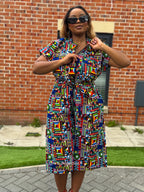 Thalia Culotte | Multicolored Print