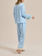 Veren trim rode pyjama set