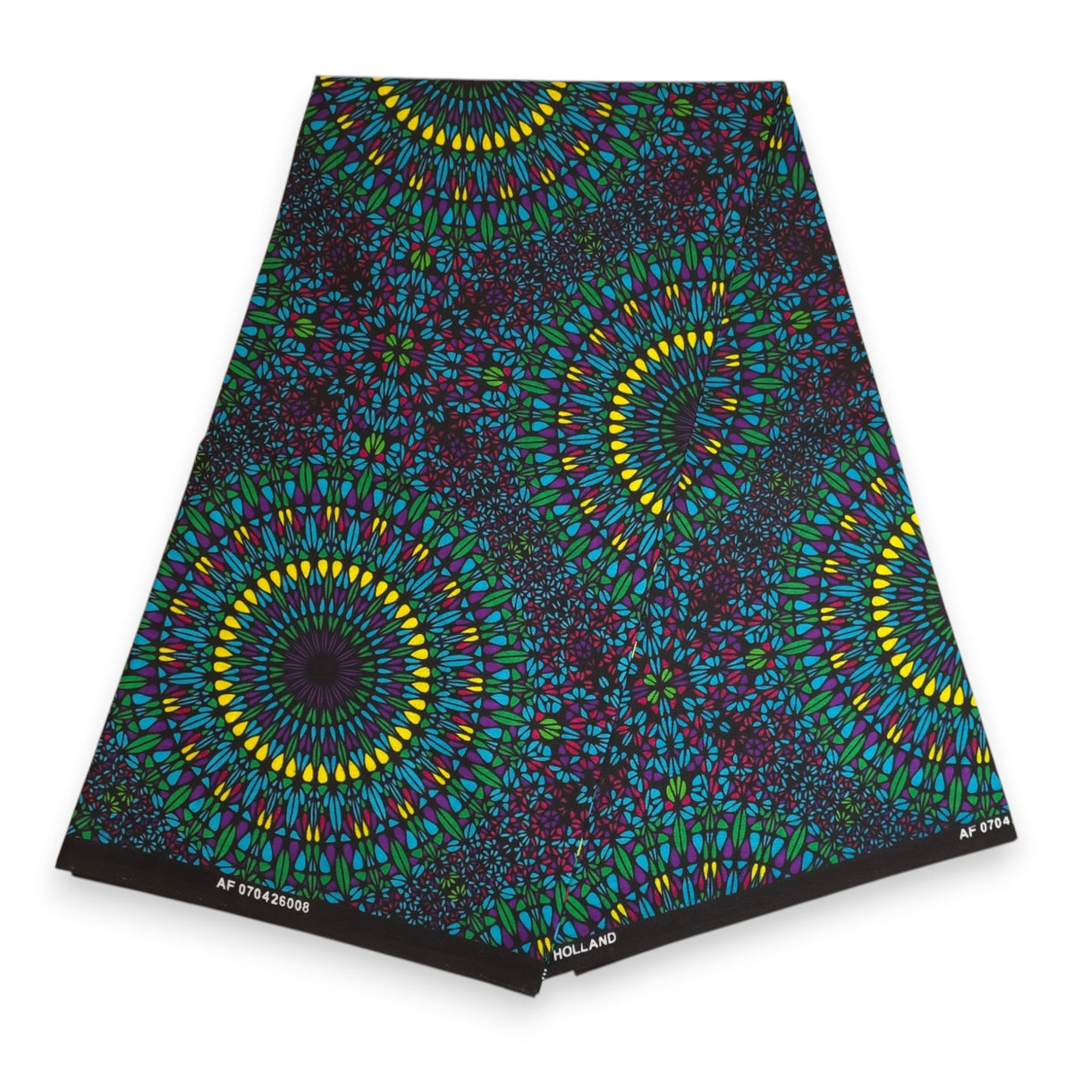 Afrikaanse hoofddoek Groen Geel Ocean Eye - headwrap