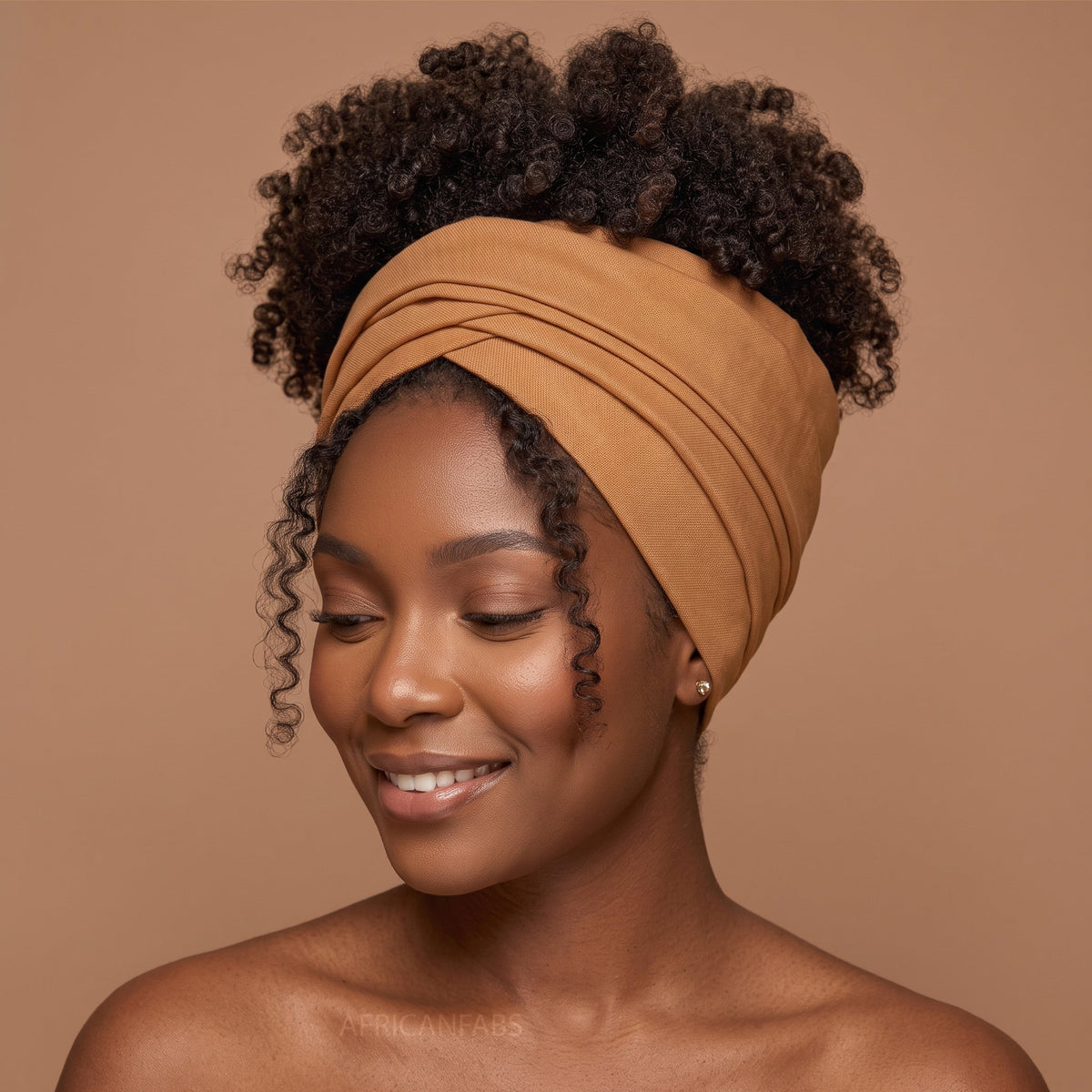 Afrikaanse hoofddoek Khaki - headwrap