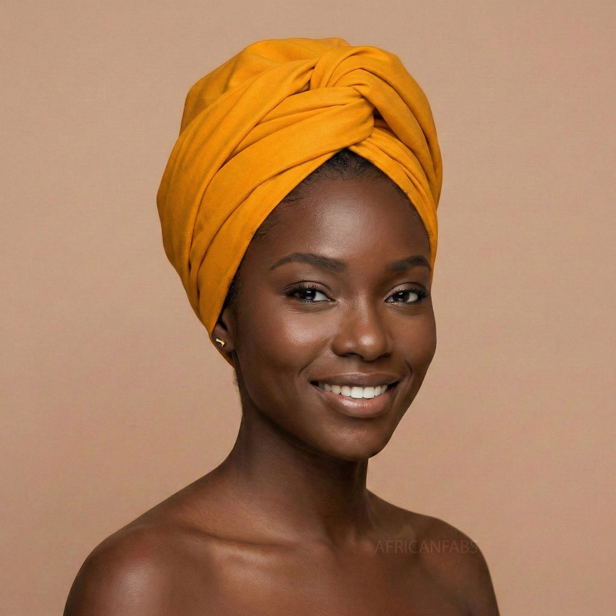 Okergeel hoofddoek / headwrap