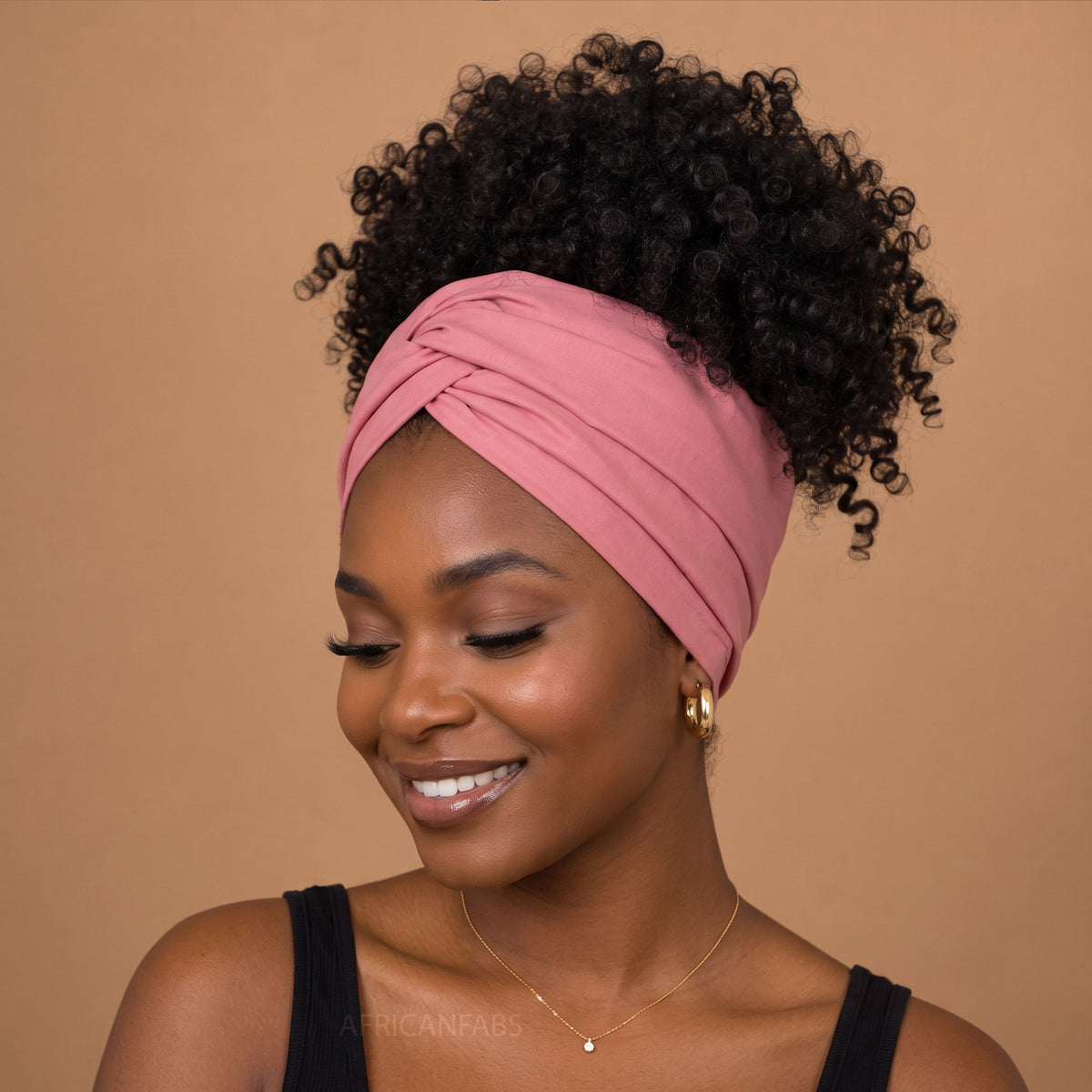 Afrikaanse hoofddoek Roze - headwrap