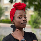 Rode hoofddoek / Rode headwrap