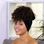 Fluwelen hoofddoek / Velvet headwrap - Zwart