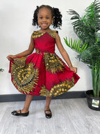 Raina girls Ankara dress
