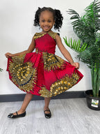 Raina girls Ankara dress