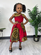 Raina girls Ankara dress